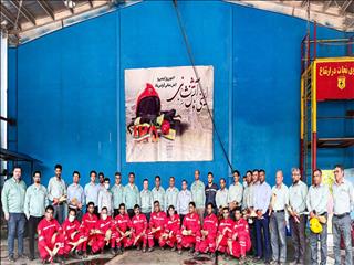 تقدیر مدیرعامل فولاد هرمزگان از کارکنان واحد HSE