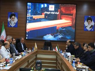 نشست مدیرعامل شرکت فولاد خوزستان با مدیرعامل برق منطقه‌ای استان