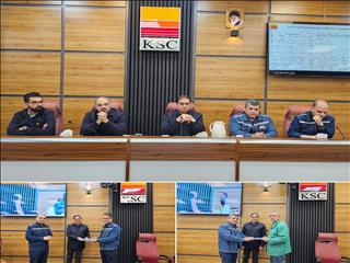 از مدیر بخش فولادسازی و‌ مدیر پروژه‌های فولادسازی تقدیر شد