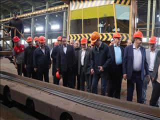 افتتاح خط تولید میلگرد و شمش ۱۸ استند مجتمع فولاد صنعت بناب