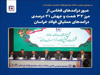 عبور درآمدهای فخاس از مرز ۳۲ همت و جهش ۲۱ درصدی درآمدهای عملیاتی